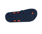 Flite Kid's Sneaker Lace Design Flip Flops- Orange/Navy