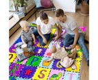 EZONEDEAL Baby Cotton Play Crawling Mat Super Soft Carpet Plus Surface Non-Slip Design Learning Alphabet and Great Gift for todllers (71" x 47")