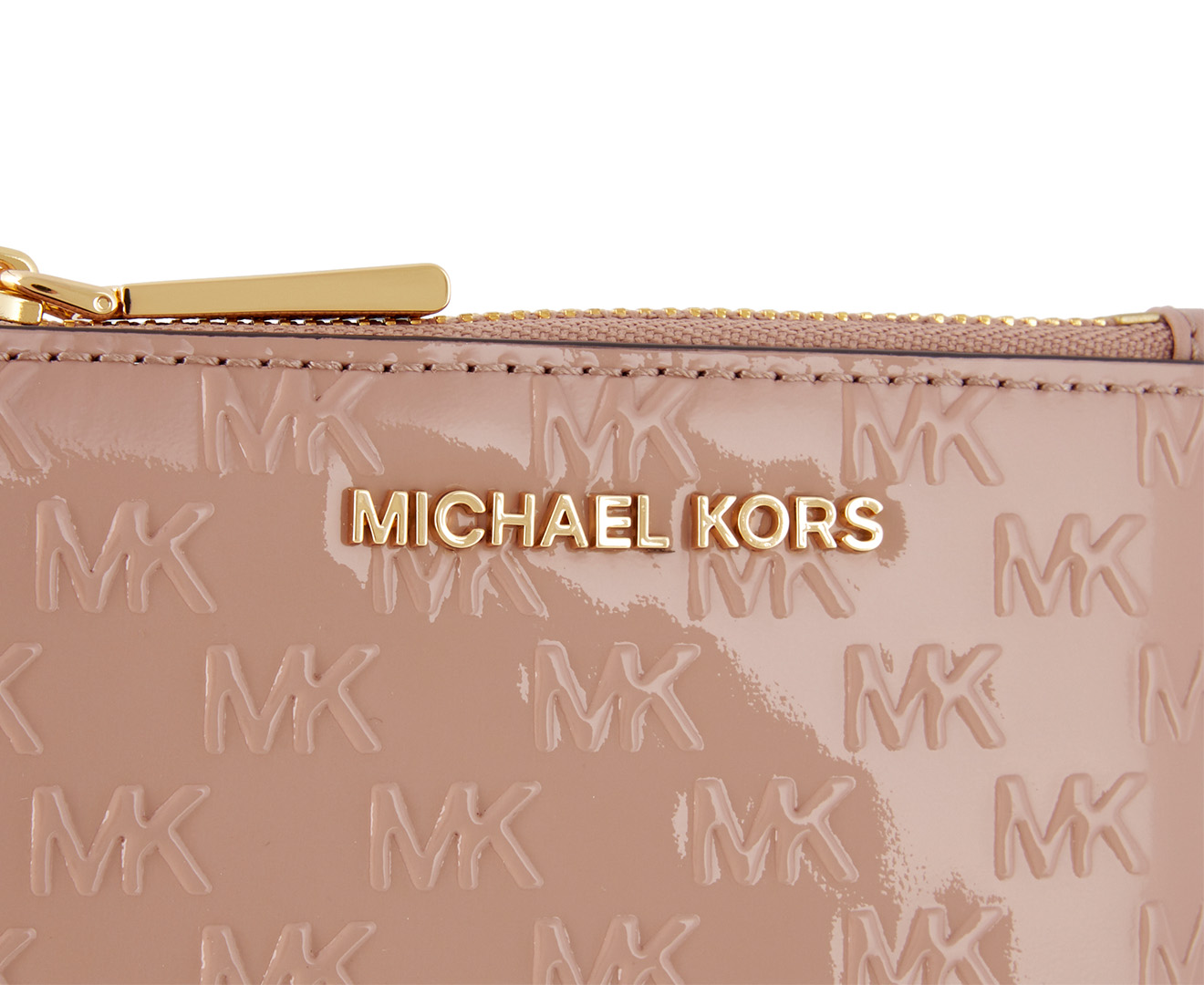 Michael Kors Jet Set Small Leather Wristlet Coin Purse - Fawn 