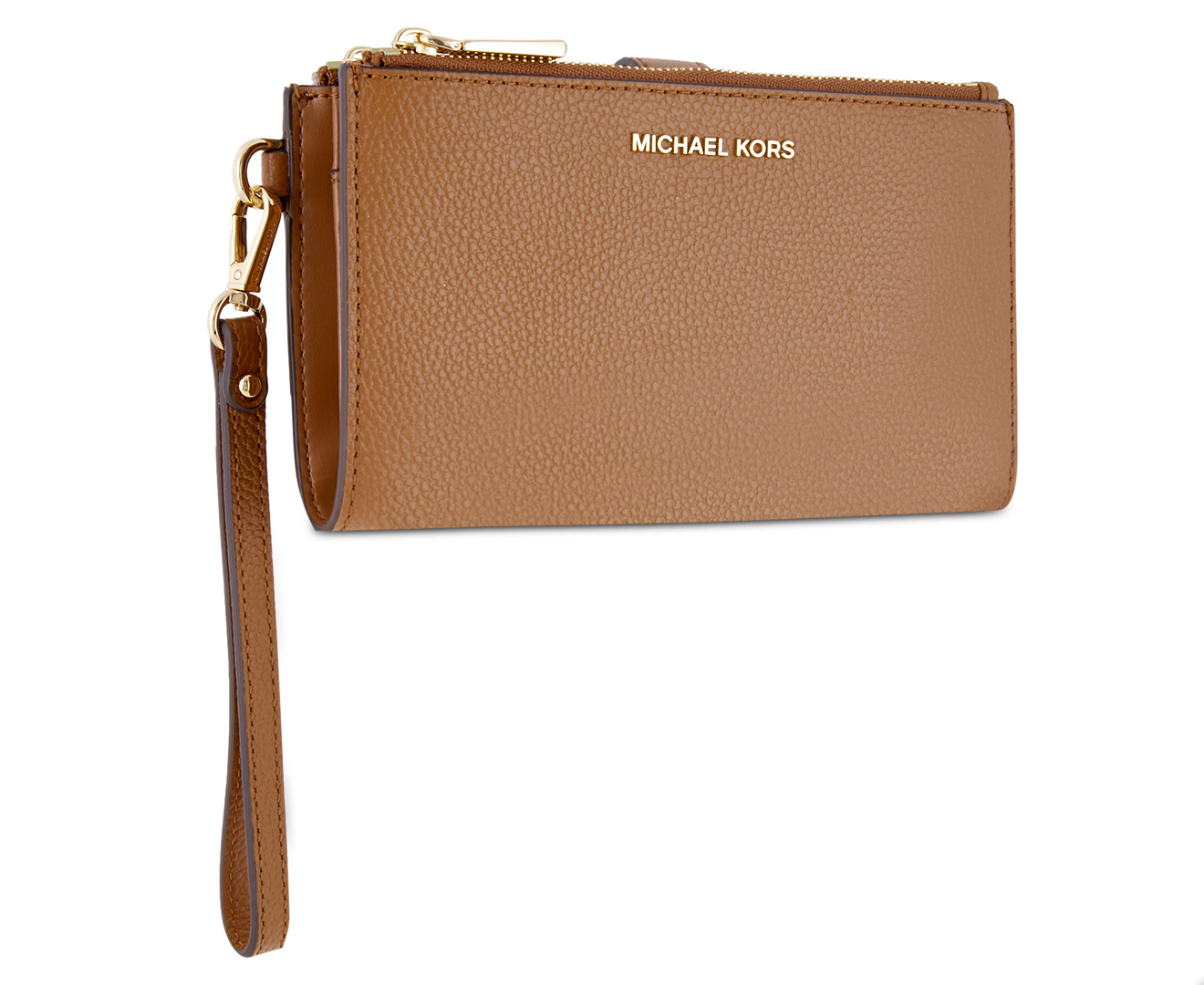 Michael Kors Jet Set Double Zip Wristlet Wallet - Acorn 