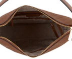 Michael Kors Aria Leather Shoulder Bag - Luggage