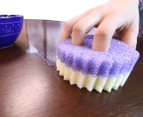 3 x Scrub Mommy Dual-Sided Scrubber Sponge - Purple