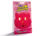 3 x Scrub Mommy Cat Dual-Sided Scrubber & Sponge - Pink/Yellow