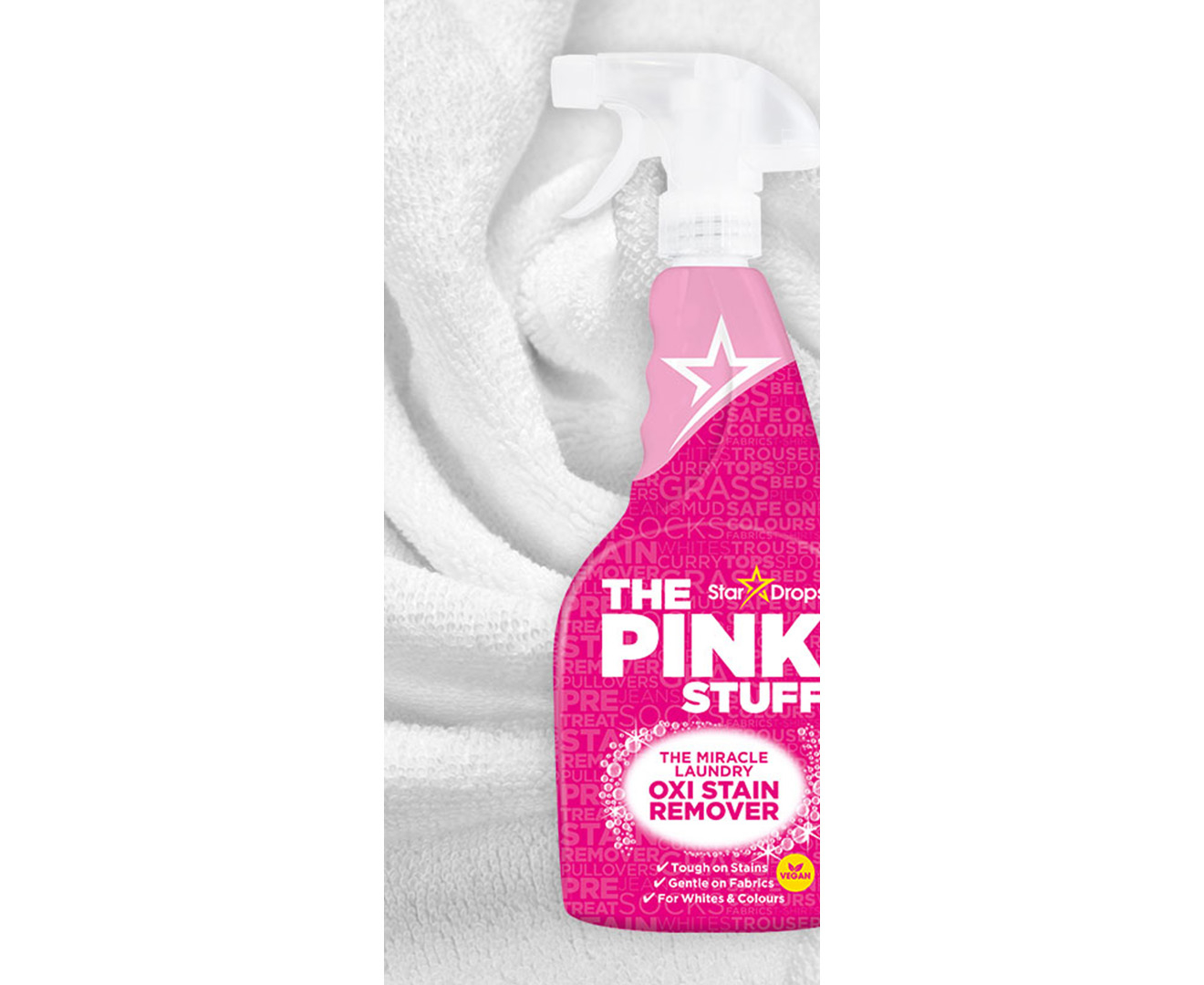 Stardrops - The Pink Stuff - The Miracle Laundry OXI Stain Remover Spray 500ml