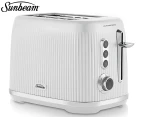 Sunbeam Brightside 2-Slice Toaster - White/Silver TAP1002WH