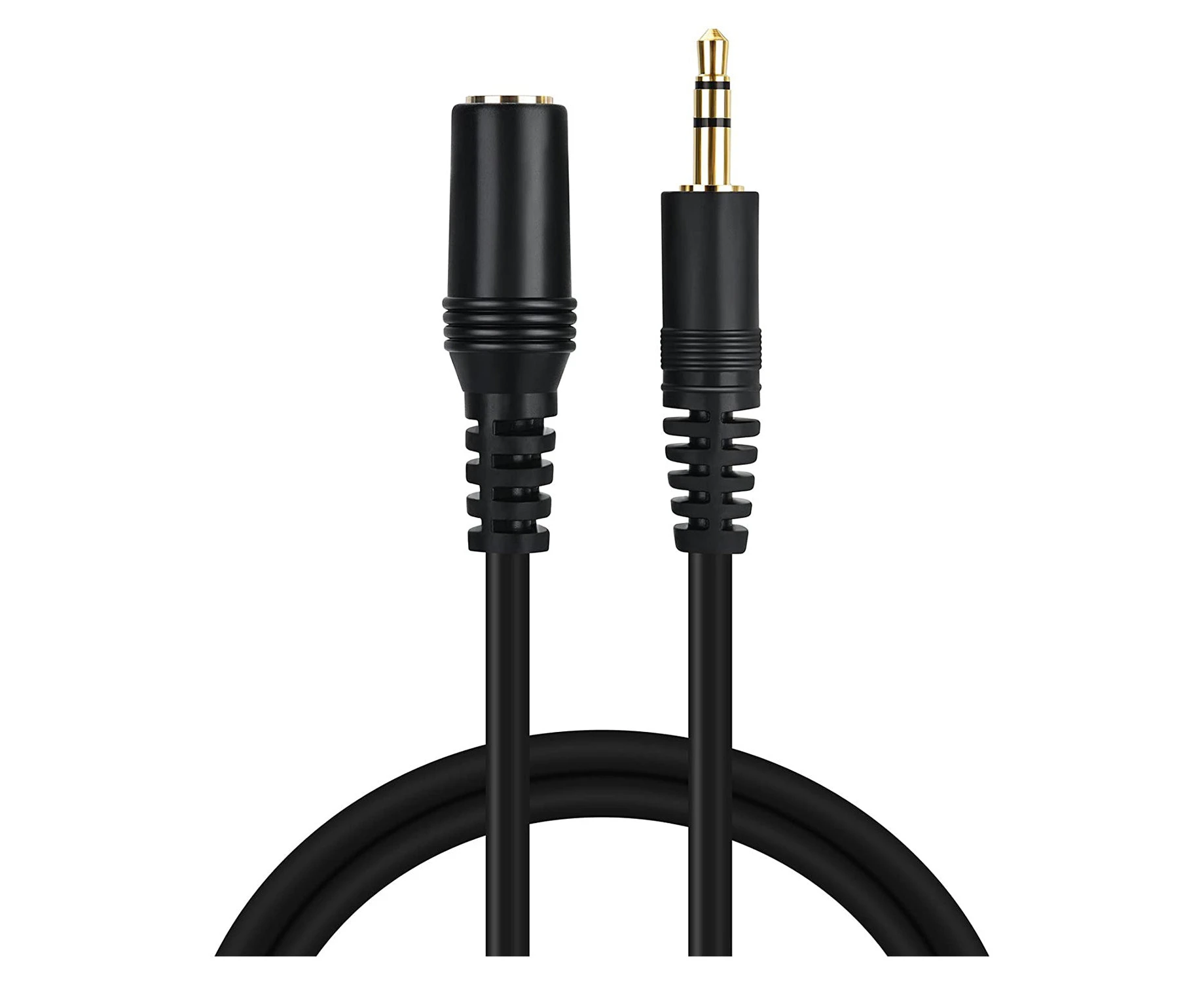 ACL 3.5mm Headphone Extension Male to Female Audio Stereo Cable with Silver-Plating Copper Compatible with iPhones Tablets Sony Beats PS4 Headset Black 9M