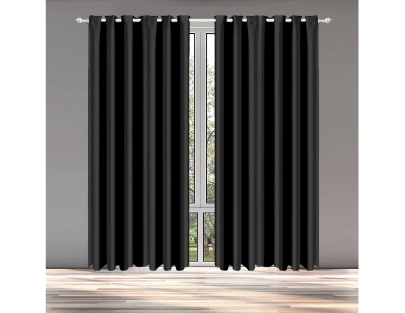 2X Dreamz Blockout Curtains Blackout Window Curtain Draperies Eyelet 240x230cm
