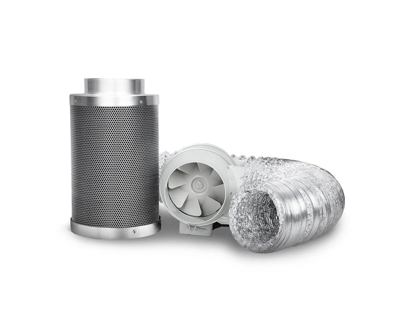 Nnedsz 4 Hydroponics Grow Tent Kit Ventilation Kit Fan Carbon Filter Duct