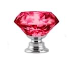 Nneids 16 Pcs Red Crystal Knobs Diamond 40mm Diameter Door Cabinet Handle 2