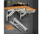 Nneids 2pcs 18 Folding Table Bracket Stainless Steel Triangle 150kg Wall Shelf Bench