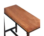 Nneids Vintage Industrial Wood Bar Table Kitchen Cafe Office Desk Steel Legs