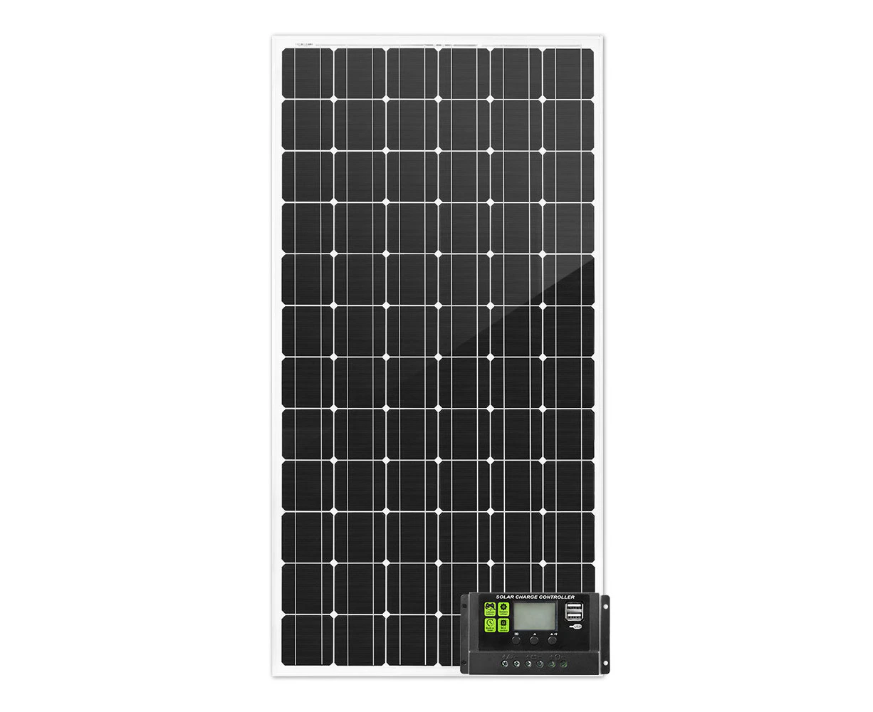 ATEM POWER 250W 12V Solar Panel Kit Mono Caravan Camping Power Charging PWM Regulator