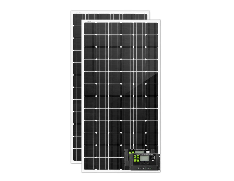 ATEM POWER 2X 250W 12V Solar Panel Kit Mono Caravan Camping Power Battery Charging Home
