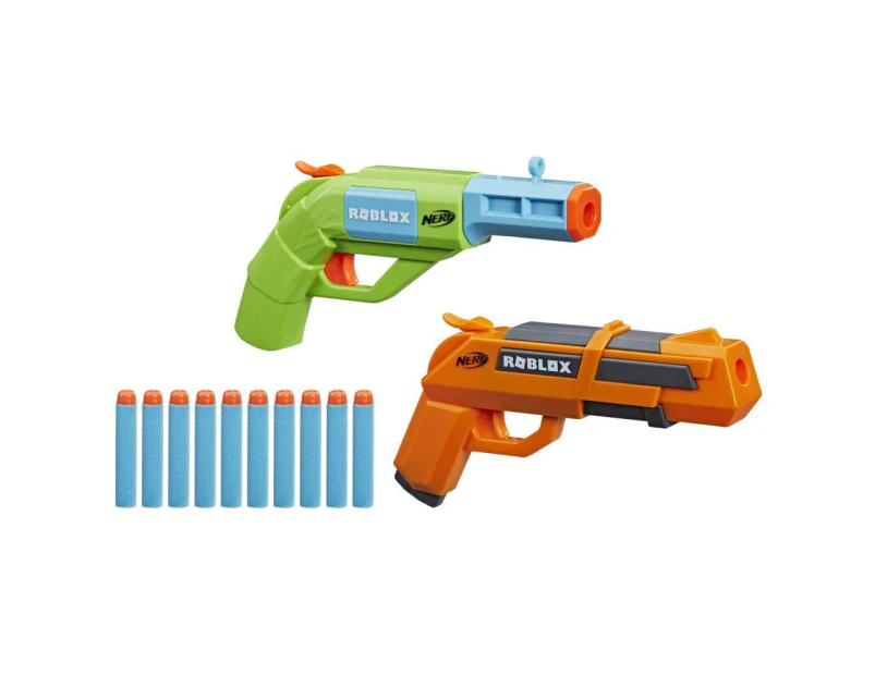 Nerf Roblox Jailbreak: Armory - 2 Hammer Action Blasters - WITH