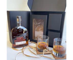 Woodford Reserve Bourbon and Crystal WhiskyGlass Set Gift Box 700ml 40% ABV