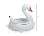 Pool Set Inflatable Swan Ring Swimming Float Raft Pool Beach Toy