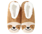 Snuggups Women's Animal Sloth Slippers - Brown