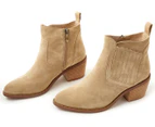 Walnut Melbourne Women's Willoh Suede Boots - Ivory