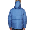 Cherokee Men's Two Tone Hooded Puffer Jacket - Delft Blue