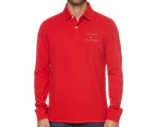 Tommy Hilfiger Men's George Long Sleeve Polo - Haute Red