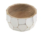 Amalfi Falkland Appealing Condiment Bowl/Decorative Serving Bowl - Natural/White