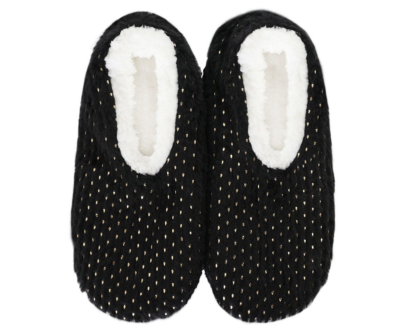 Snuggups Women's Metallic Slippers - Black | Catch.co.nz