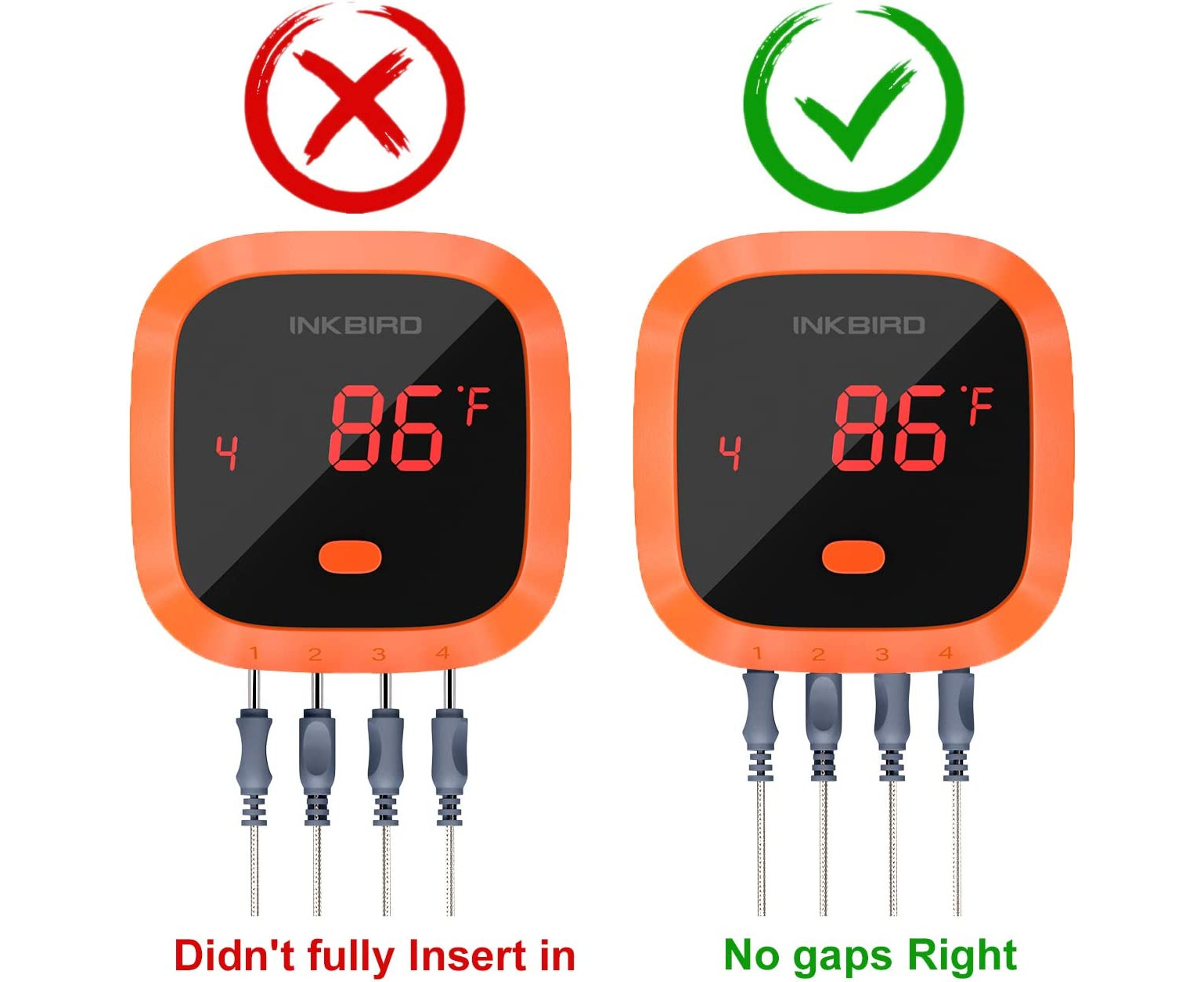 Inkbird Wireless Meat Thermometer, 4 Probes Bluetooth Meat