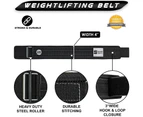 Stealth Sports Nylon Weight Lifting Belt for Men & Women - 4-inch Wide Belt for Back Support