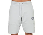 Lonsdale Men's Emerson Panel French Terry Shorts - Cool Grey