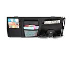 EZONEDEAL Multi functional card, bill, glasses car sun visor storage holder - Black