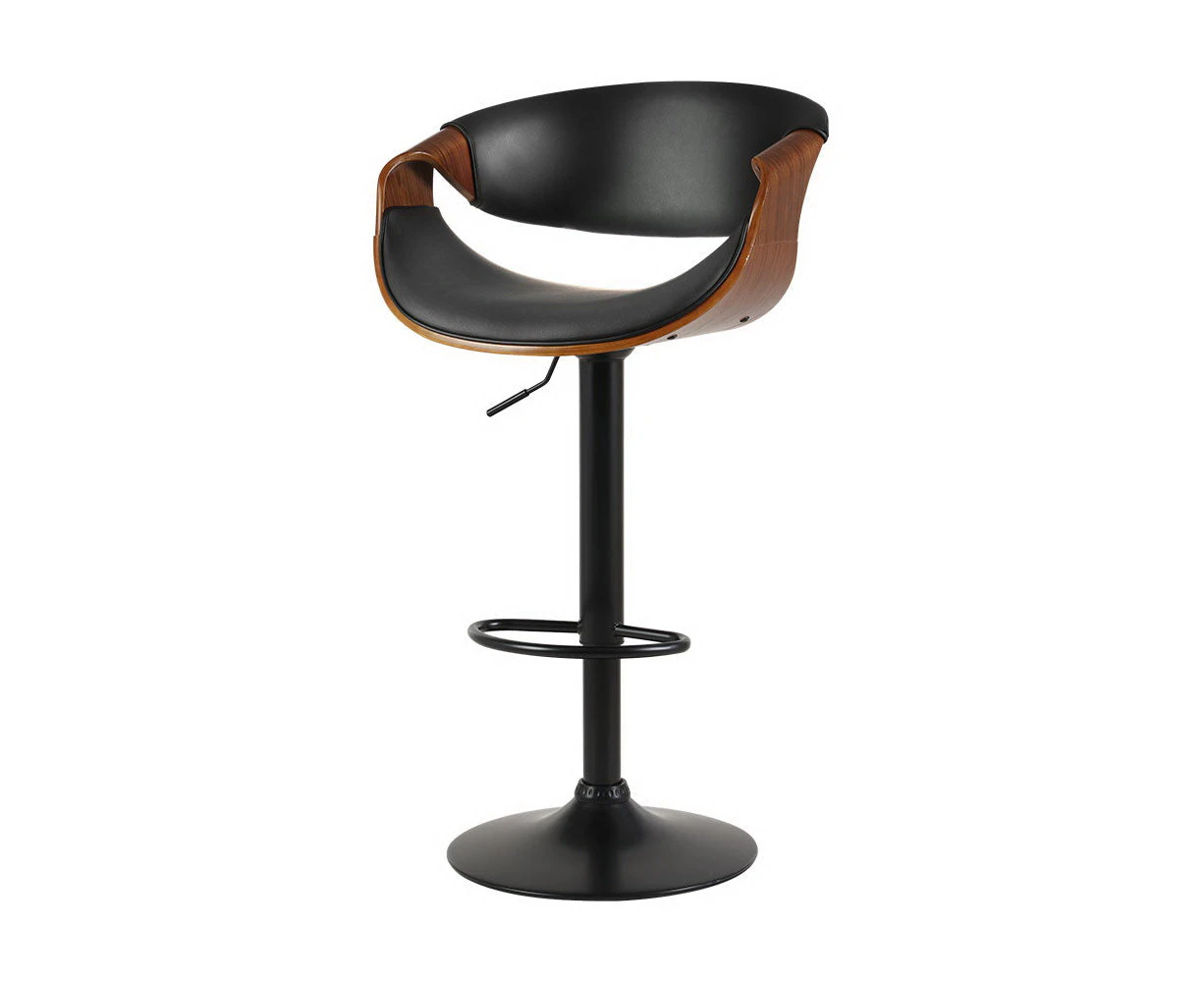 Artiss Bar Stools Gas Lift Leather w/Armrest