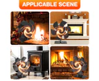 6 Blade Fan Heat Self-Powered Wood Stove Top Burner Fireplace Silent Heater