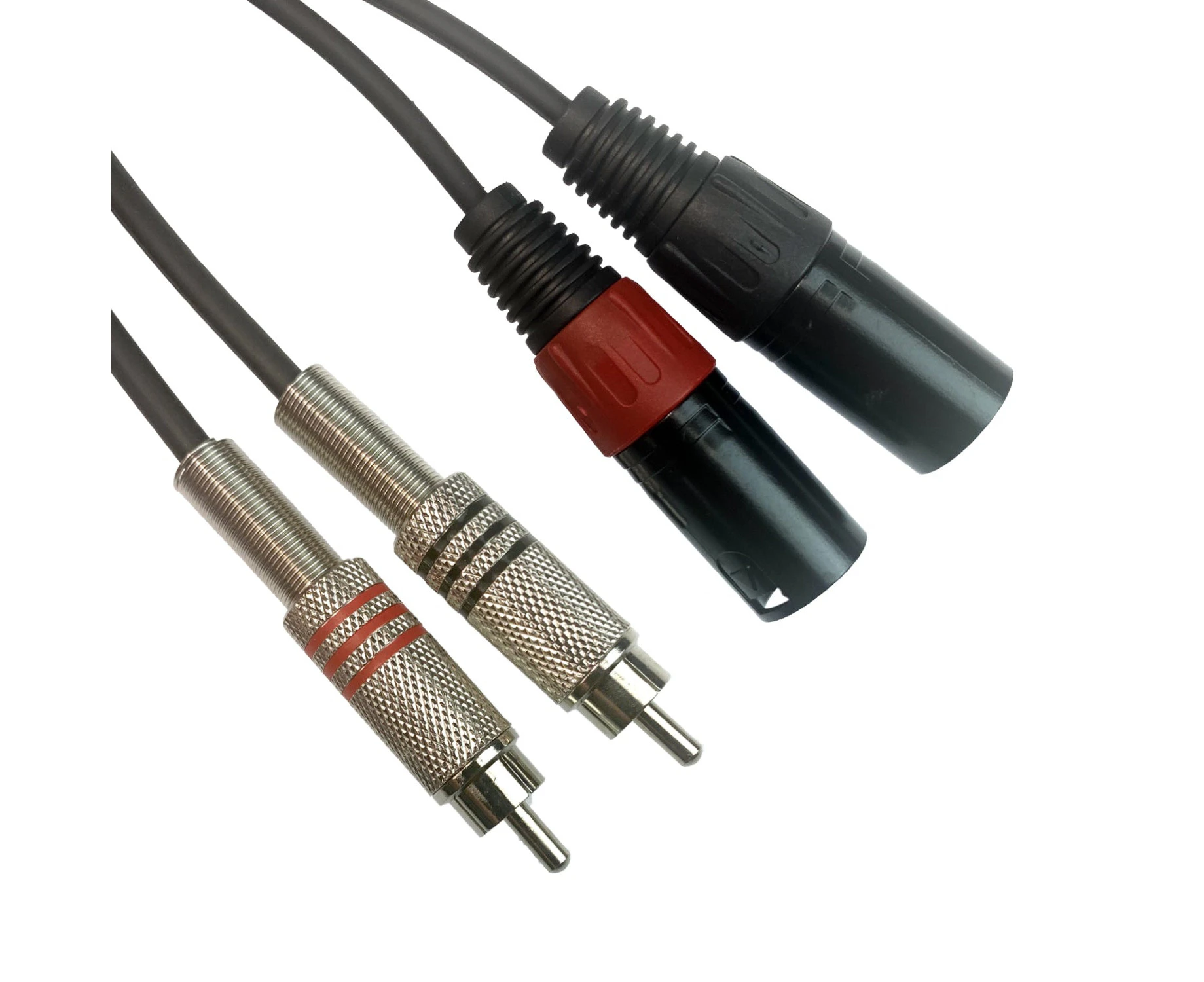 ACL Dual RCA Male to Dual XLR Male Heavy Duty 2 XLR t0 2 RCA phono plug HiFi Stereo Audio Connection Microphone Interconnect Cable 3 meter