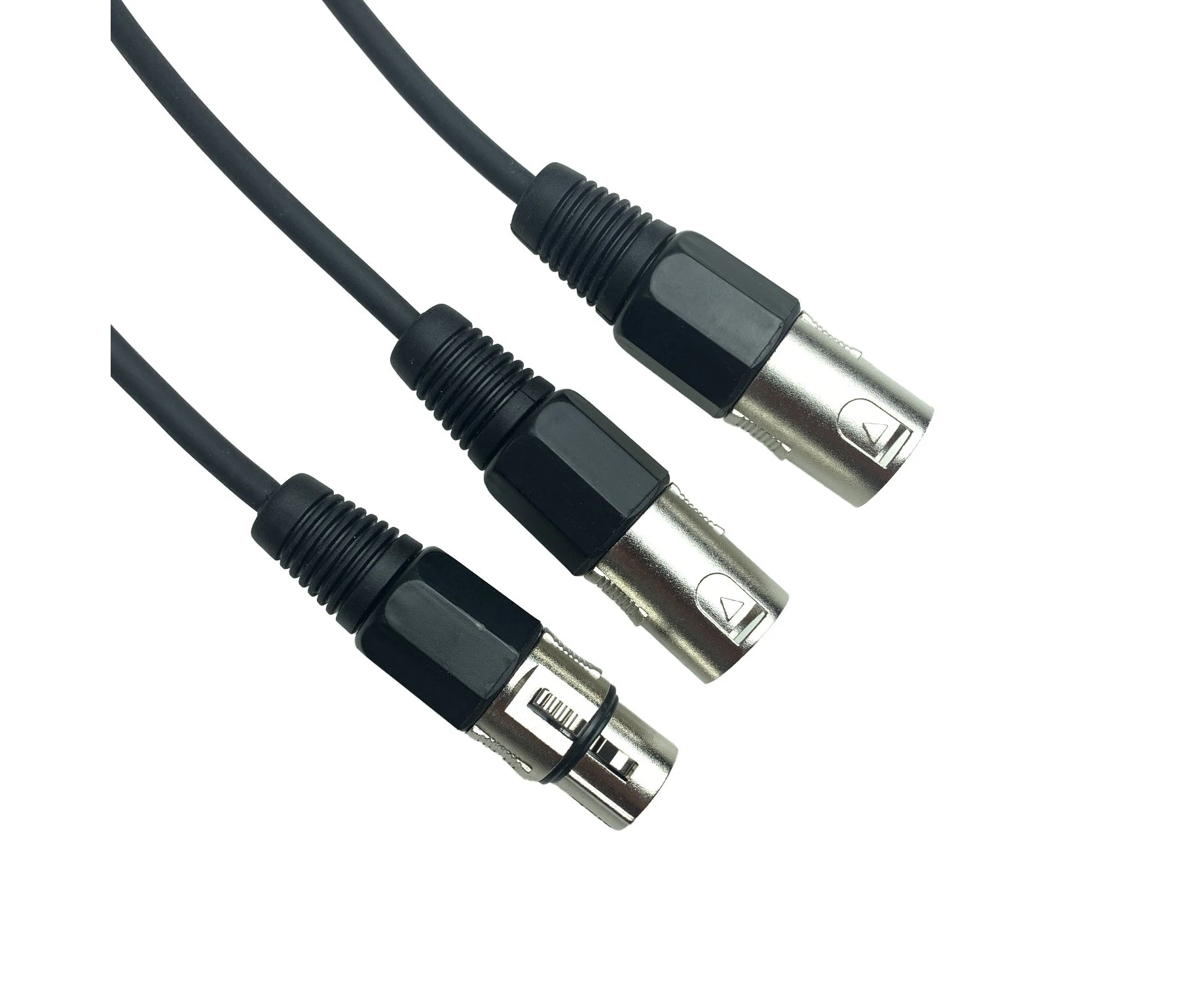 ACL XLR Splitter Cable 3 Pin XLR Female to Dual XLR Male Patch Y Cable Balanced Microphone Splitter Cord Audio Adaptor 6 M