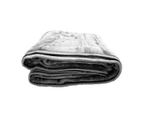 Laura Hill 600GSM Faux Mink Blanket Double-Sided Queen Size - Silver