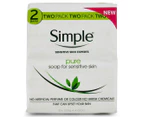 2 x Simple Pure Soap for Sensitive Skin 4pk