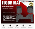 KIWI MASTER Car Floor Mats fit Toyota Landcruiser 79 Series 2012 - ON GXL Dual Cab