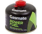 Gasmate Power Fuel Iso-Butane 230g Canister - Black