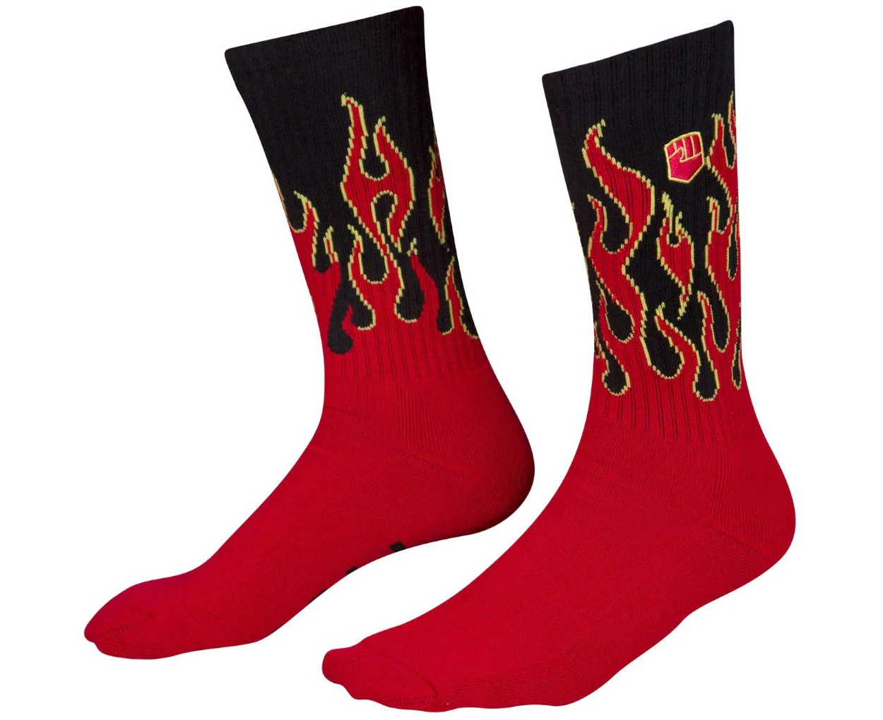 Fist Flaming Hawt Crew Socks Red/Black 2022