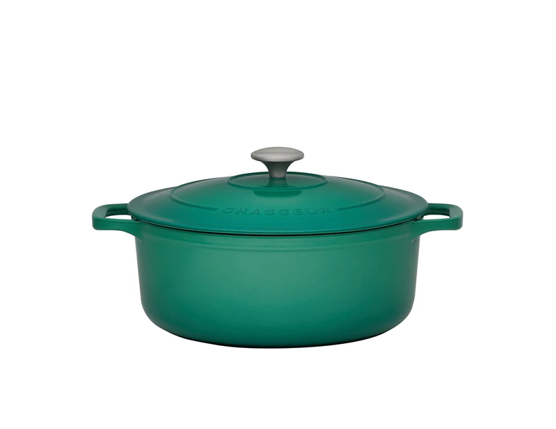 Chasseur Round French Oven 28cm - 6L Emerald Green