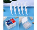 300PCS (6x50pc/box) Disposable Dental Flosser Dental Deep Cleaning with Teeth Stick, Tooth Pick, Interdental Brush