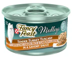 24 x Fancy Feast Medleys Cat Food Tender Turkey Tuscany 85g