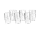 6x Lemon & Lime Crystal Deco 470ml/11cm Tumbler Water/Juice Outdoor Drink Cup