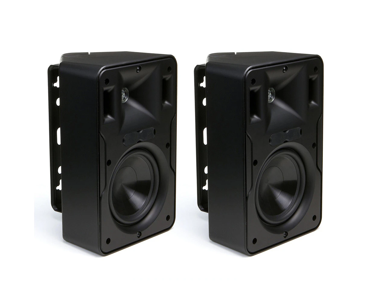 2pc Klipsch CP-6 Compact Indoor/Outdoor Cabinet Speaker Audio Entertainment BLK