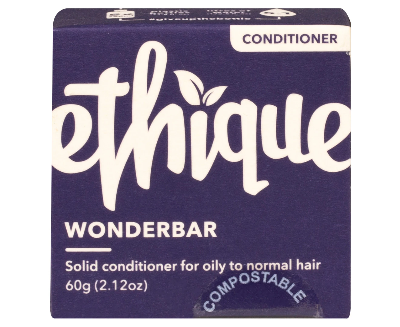 Ethique Solid Conditioner Bar Wonderbar Oily or Normal Hair 60g