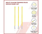 Agility Slalom Training Poles Soccer Rugby Set