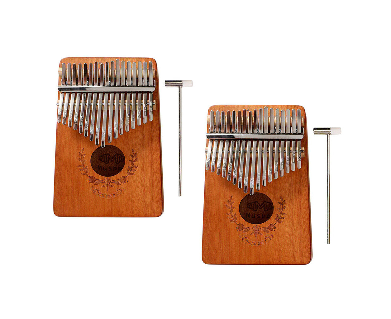 well tuned ideal set for self suitable for beginners and professionals alike children and adults Harmonyx Kalimba 17 keys Thumb Piano Round Hole, Walnut complete kit available in 3 styles 