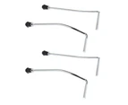 4 Pack 350mm Metal Bass Drum Legs Arm Support for Drum Percussion Parts
