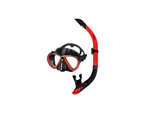 Mares Bonito Combo Mask + Snorkel Set - Black/Red