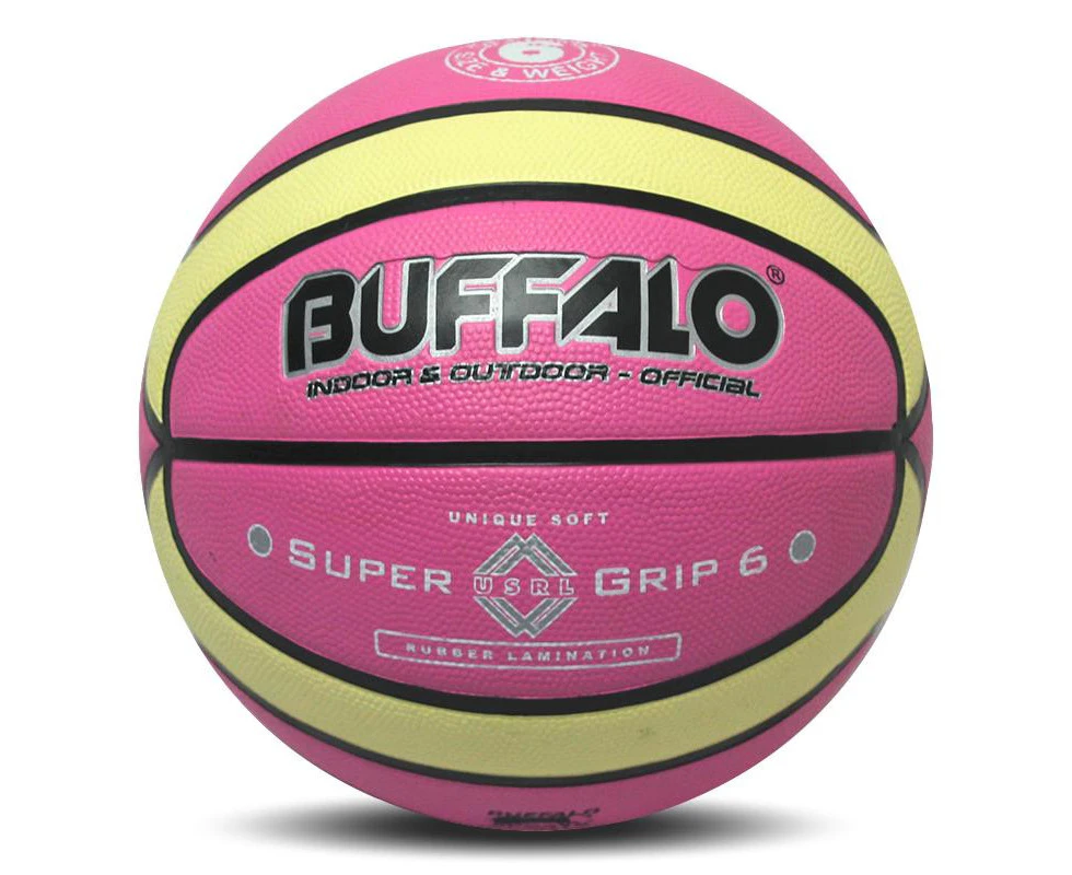 Buffalo Sports Cellular Rubber Basketball Pink and Cream